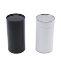 Black White Red Small Paper Tube Packaging Elegant Gift Round Paper Box With Lid